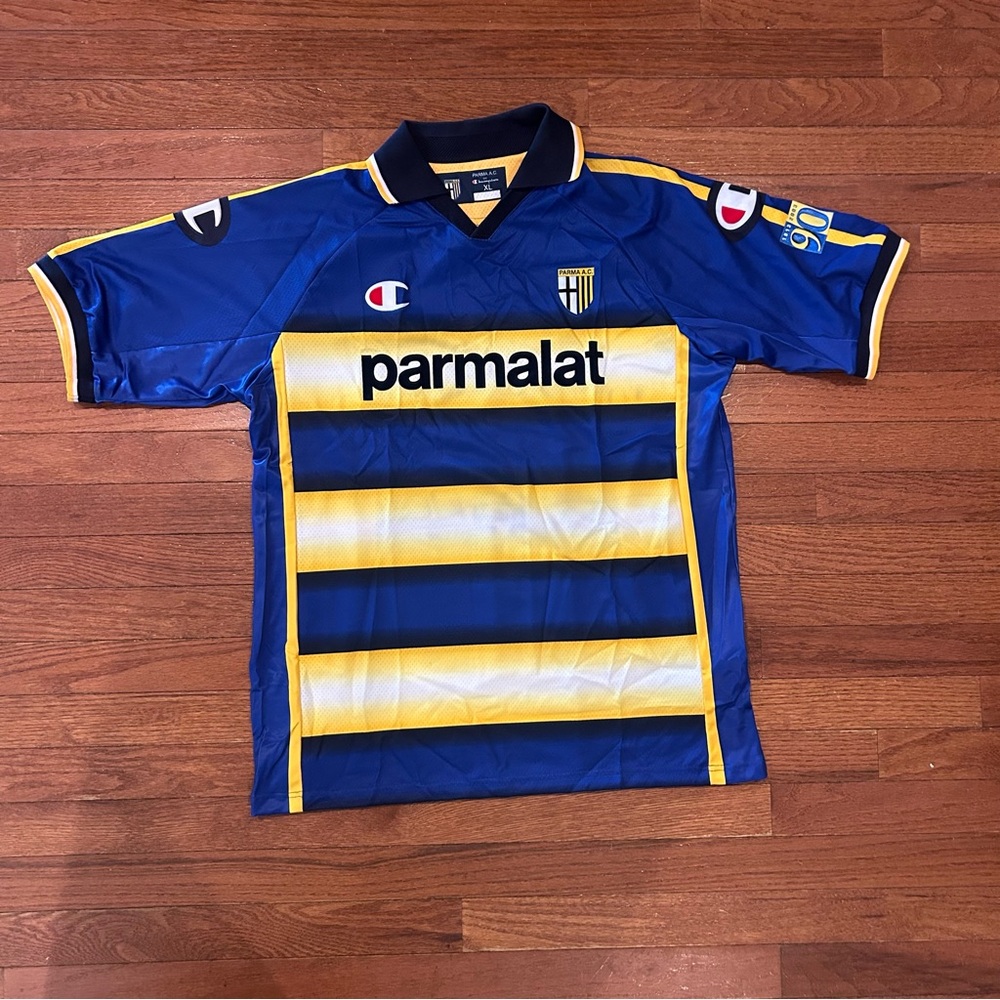 2003-04 Parma '90 Years' Home Shirt -Soccer/Football Jersey Mens size XL